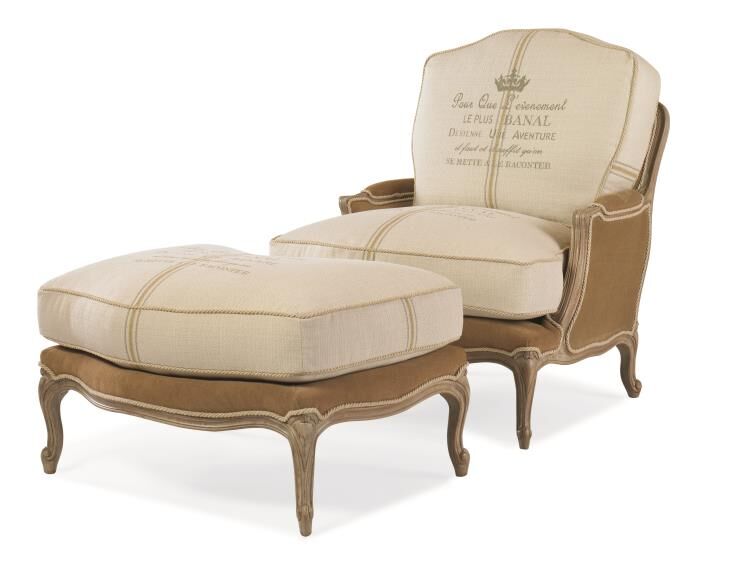 Highland House’s Peggy chair and ottoman